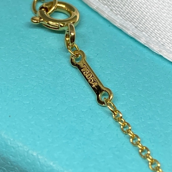 Tiffany & Co. Elsa Peretti .21 ct Diamond by the Yard Necklace 18k Box MSRP $190 - Picture 8 of 9
